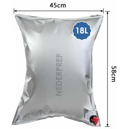 Nederprep 18 liter (mylar) leger waterzak voor 5 jaar waterrantsoen opslag - Afbeelding 3