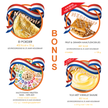 Tip: compleet NL noodrantsoen 6 maand 25jr houdbaar | 2.000 Kcal per dag | NEDERPREP - Afbeelding 8