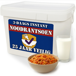 3-daags NL noodrantsoen 100% instant maaltijden | 2.000 Kcal per dag