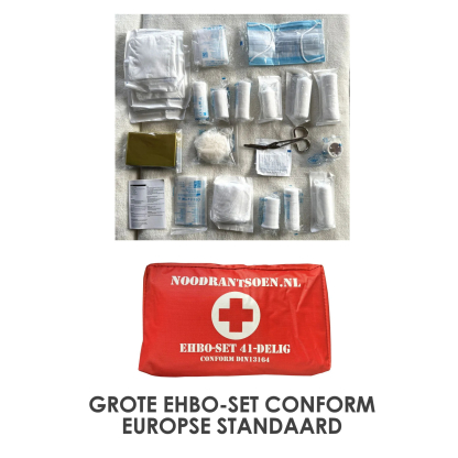 Luxe noodpakket met kookstel, waterfilter, wereldradio, noodrantsoen, EHBO, zaklamp, Survival-kit, nood-gereedschap en veel meer - Afbeelding 10
