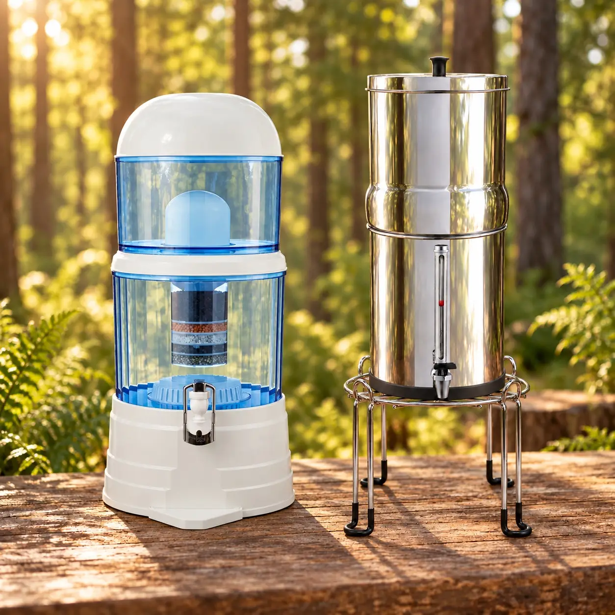 Keramisch en RVS waterfilter