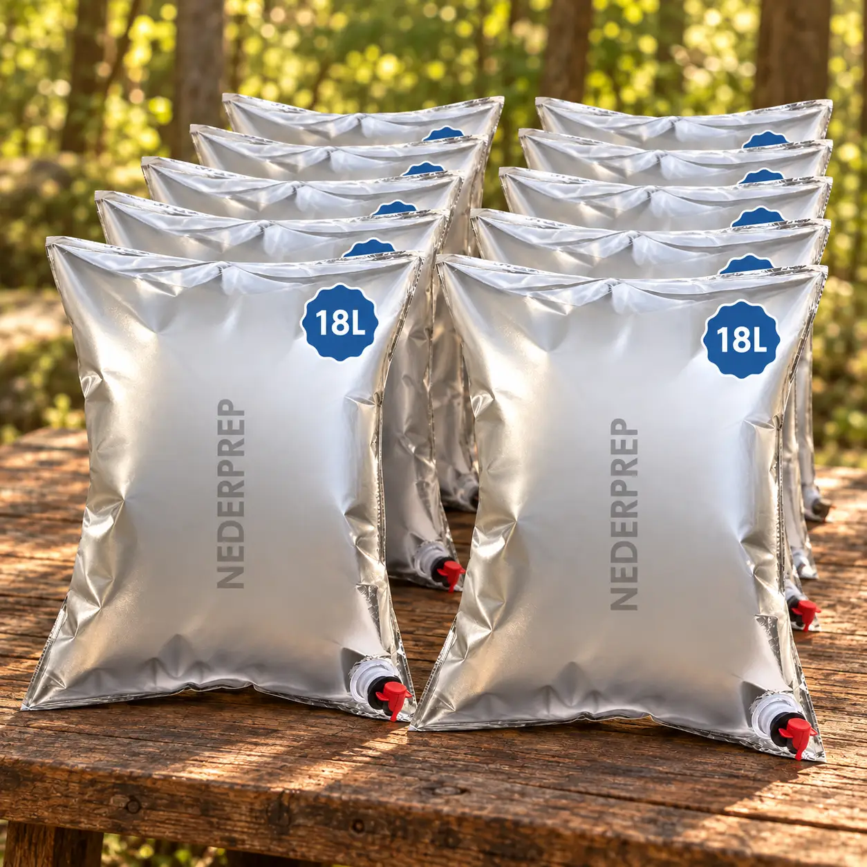 10 Nederprep waterzakken van 18 liter