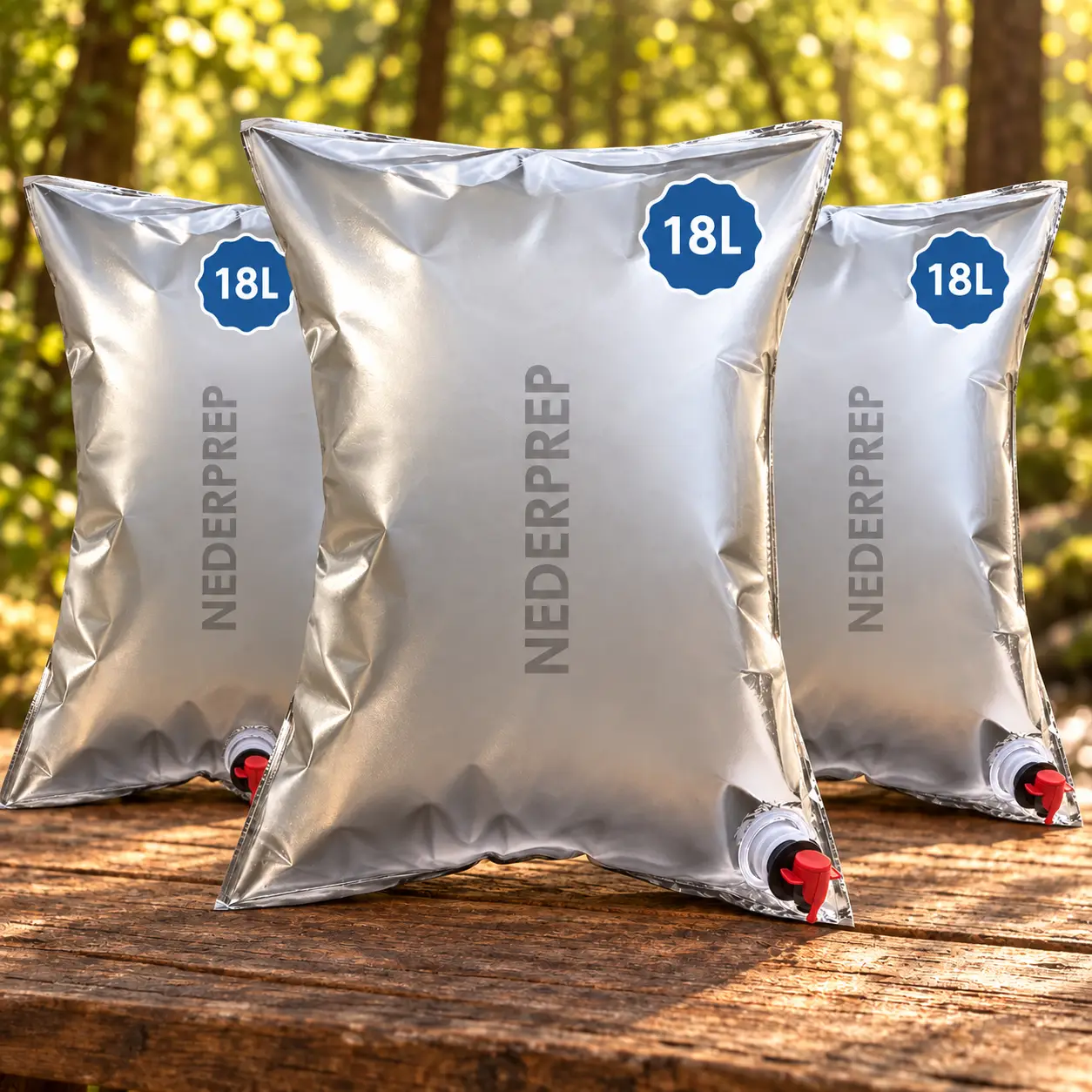 3 Nederprep waterzakken van 18 liter