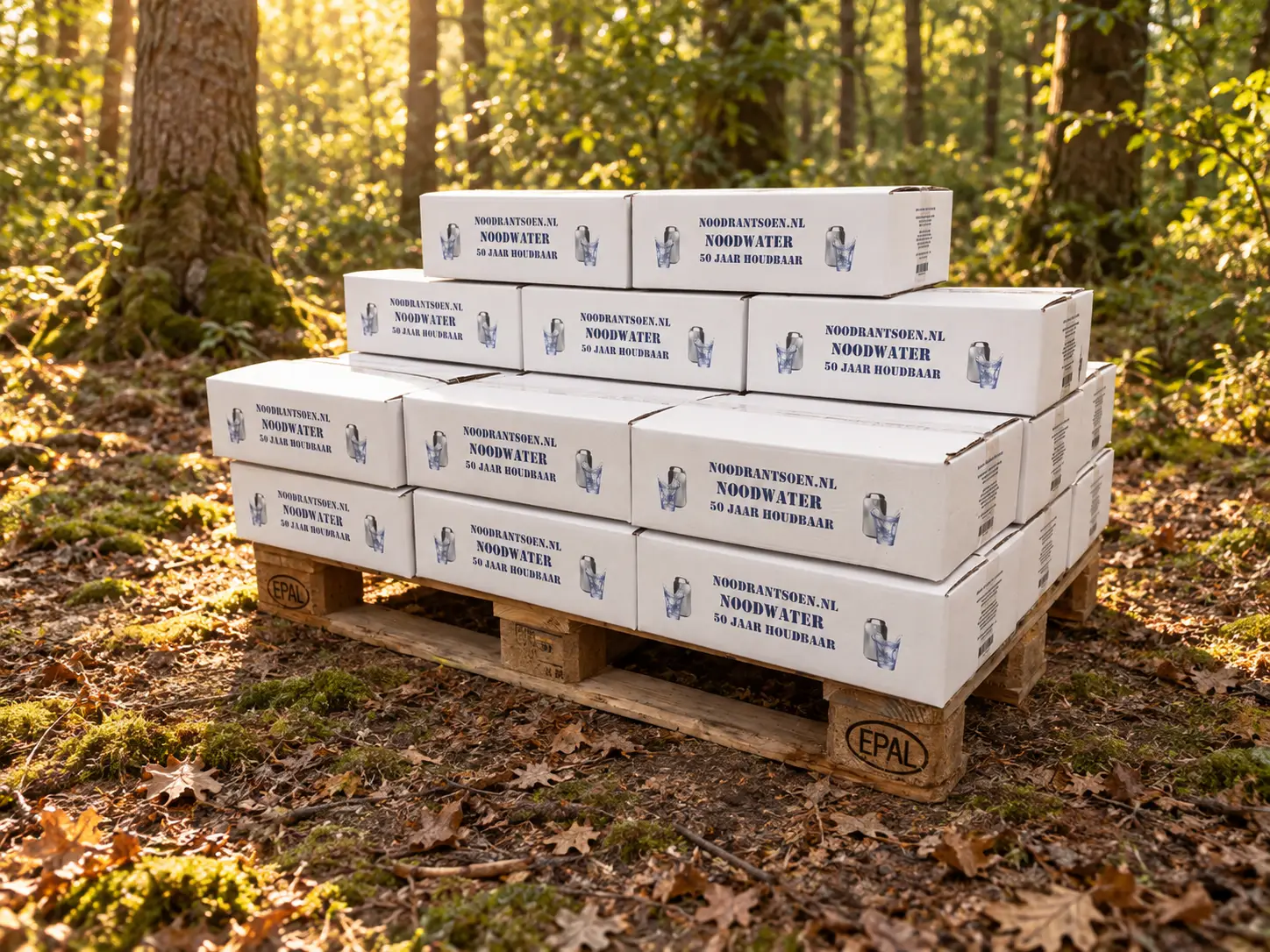 23 dozen drinkwater van 8 liter per doos