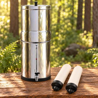 RVS waterfilter + reserveset (2 stuks)