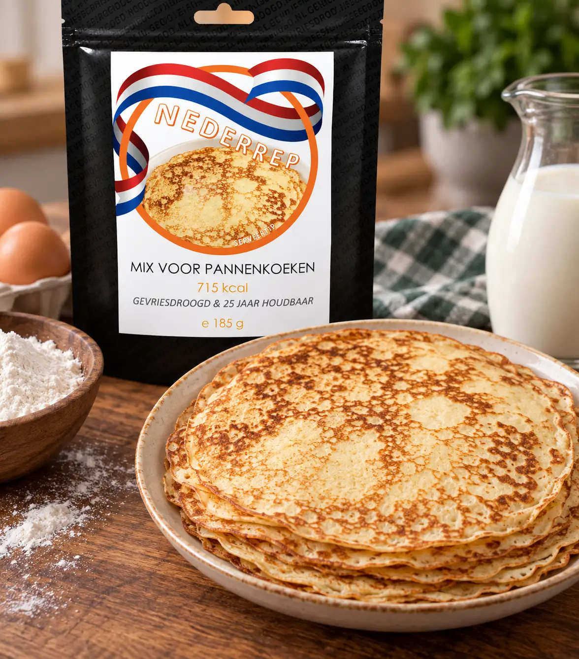 Instant pannenkoekenmix – serveersuggestie